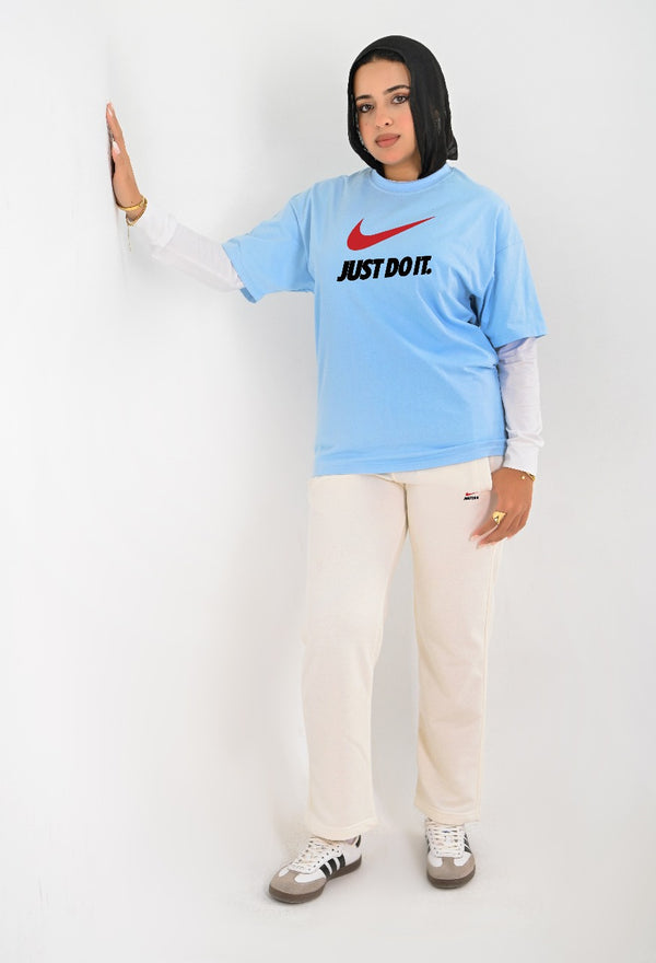 Branded full Summer set ( T-shirt + pants ) For Her JD It - High Copy