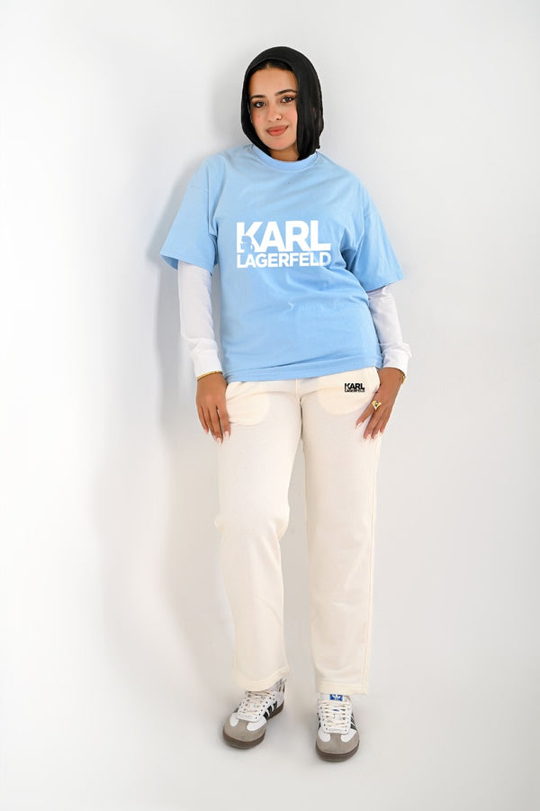 Branded full Summer set ( T-shirt + pants ) For Her KR - High Copy