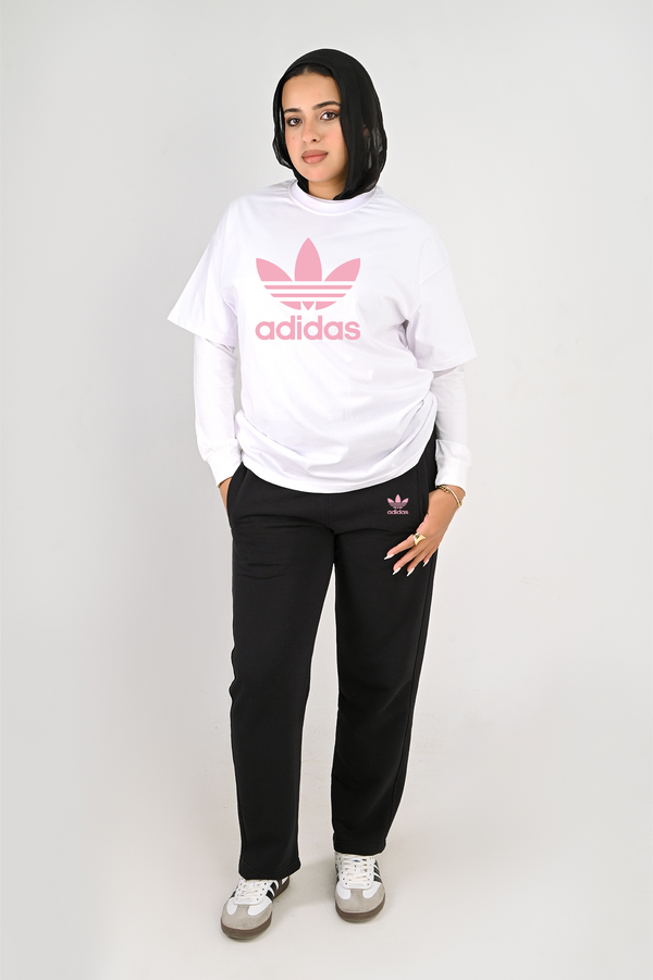 Branded full Summer set ( T-shirt + pants ) For Her ad pink - High Copy