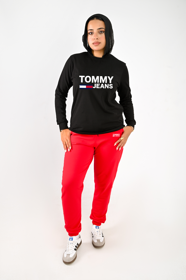 LONG SLEEVES FULL SET ( T-shirt + pants ) For Her TO big flag - High Copy