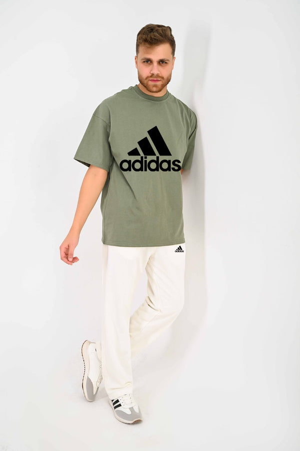 Branded full Summer set ( T-shirt + pants ) For Him ad black - High Copy