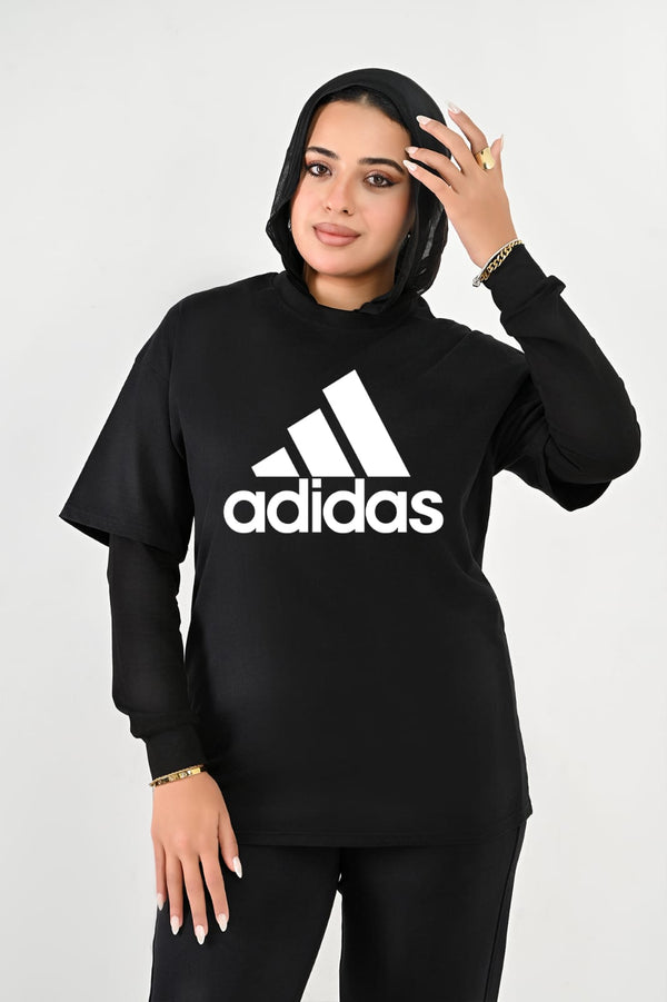 Branded Oversize T-shirts For Her AD White- High Copy