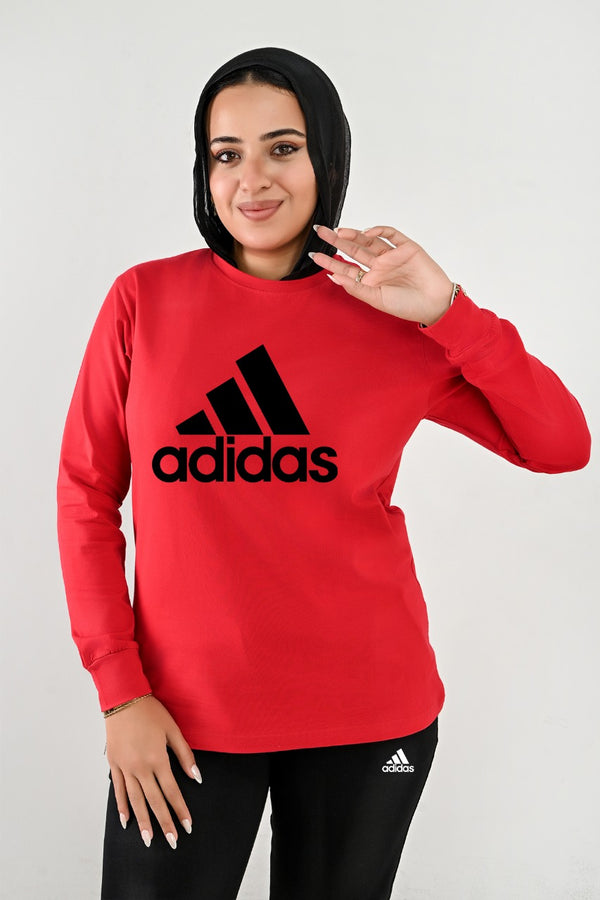 Branded Long Sleeves T-shirts For Her ad black - High Copy