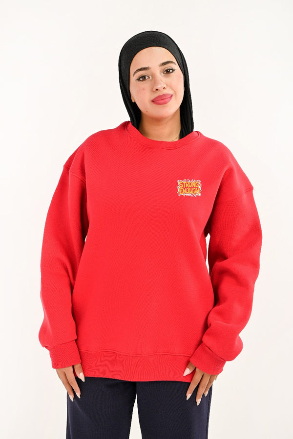 Branded Hoodie Round For Her Strong Enough (HIGH COPY)