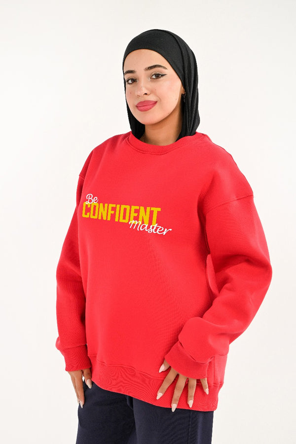 Branded Hoodie Round For Her Confident (HIGH COPY)
