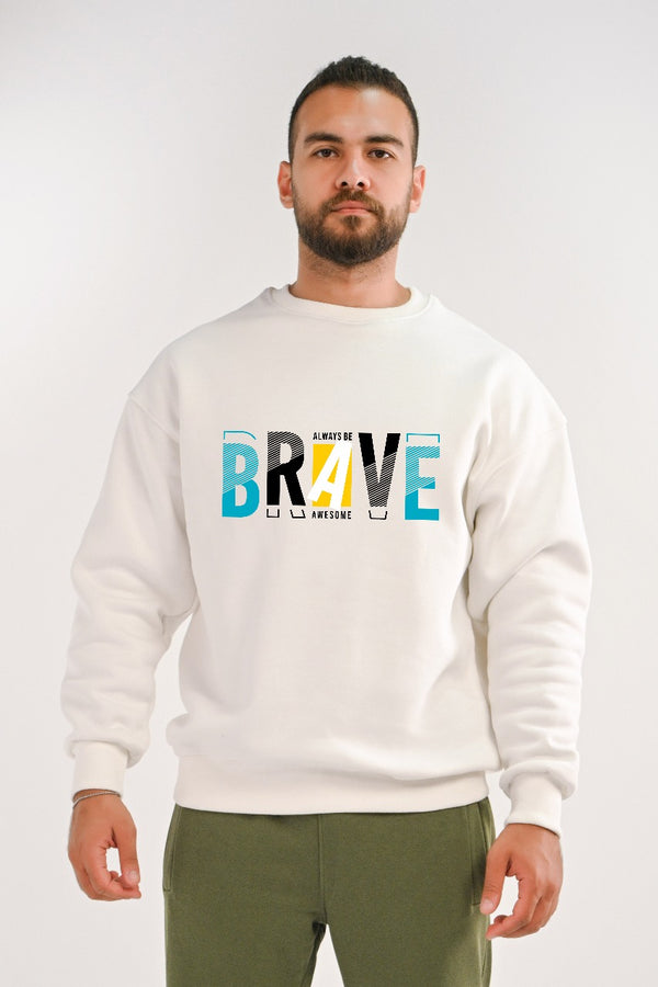 Branded Hoodie Round For Him Brave (HIGH COPY)