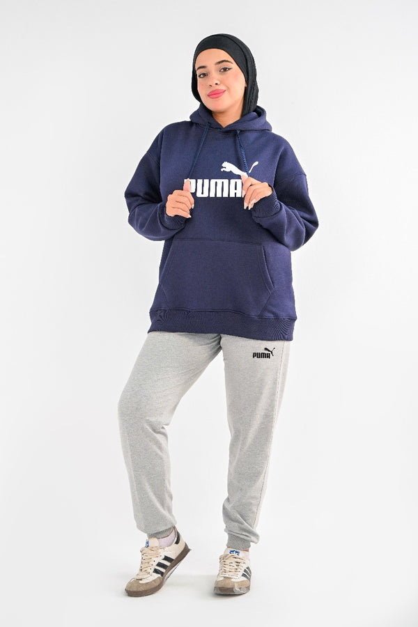 Hoodie & Sweatpants Set PU For Her (HIGH COPY)