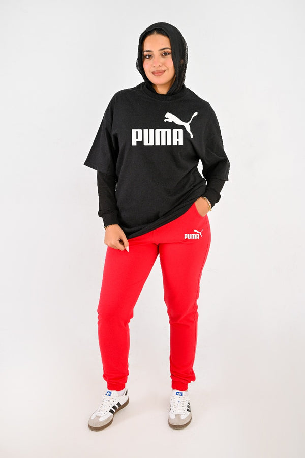 Branded full Summer set ( T-shirt + pants ) For Her PU - High Copy